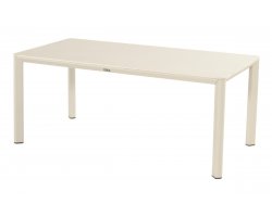 Stół ogrodowy Hartman KYRA 180×90 cm – aluminium i blat ceramiczny, kolor beż