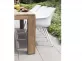 Prostokątny stół ogrodowy teak 180x100 cm SCULPTURE