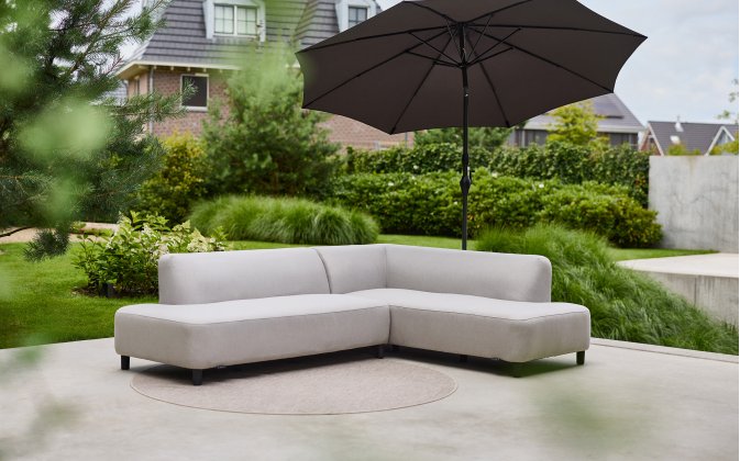 Sofa narożnikowa ogrodowa z podgrzewanym siedziskiem MONACO Sunbrella 