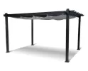 Pergola ogrodowa z zadaszeniem przesuwnym 300x300 lub 300x400 cm HARTMAN ciemnoszara
