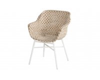 Krzesło nowoczesne kubełkowe ogrodowe z technorattanu DELPHINE Hartman