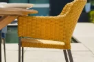 Okrągły sół teak średnica 150 cm PROVENCE wkładka kamienna