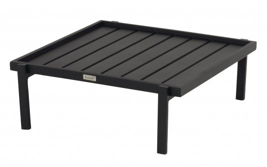 Stolik ogrodowy kawowy HARRY niski aluminium 84×80×29 cm kolor czarny lub antracyt