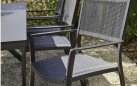 Aluminiowy stół ogrodowy 220 cm z blatem HPL  XANADU Antracyt