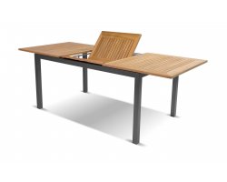 Prostokątny rozkładany stół ogrodowy aluminiowo-teakowy SOUTH WALES Hartman