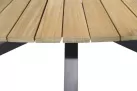 Owalny stół na taras aluminowo-teakowy ELLIPSE 220 cm