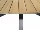 Owalny stół na taras aluminowo-teakowy ELLIPSE 220 cm