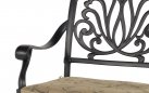 Fotel aluminiowy w kolorze brąz metaliczny AMALFI
