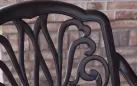 Fotel aluminiowy w kolorze brąz metaliczny AMALFI