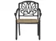 Fotel aluminiowy w kolorze brąz metaliczny AMALFI