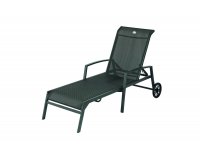 aluminiowy nowoczesny leżak ogrodowy antracyt FUSION Hartman
