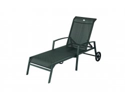 aluminiowy nowoczesny leżak ogrodowy antracyt FUSION Hartman