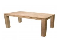 Stół ogrodowy prostokątny teakowy 240 x100 cm SCULPTURE