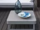 Narożnik ogrodowy aluminoiwy na taras SUE szary ze stolikiem kwadratowym