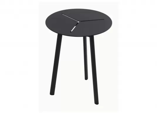 aluminiowy stolik okrągły d40 cm wysoki
