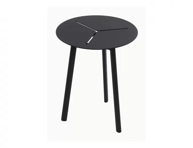 aluminiowy stolik okrągły d40 cm wysoki