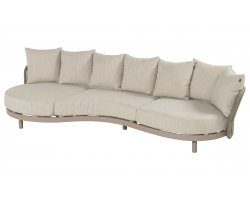 BJORN 286 Sofa ogrodowa Hartman lounge rope aluminium beż