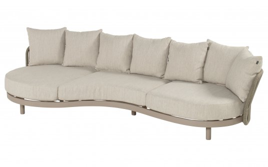 BJORN 286 Sofa ogrodowa Hartman lounge rope aluminium beż