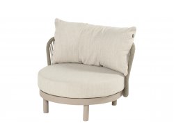 BJORN Fotel ogrodowy Hartman lounge aluminium rope beż