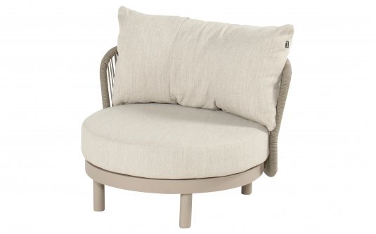 BJORN Fotel ogrodowy Hartman lounge aluminium rope beż BJORN Fotel ogrodowy Hartman lounge aluminium rope beż