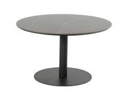 CAIRO Ø115 Stół ogrodowy Hartman aluminiowy ceramiczny blat czarny