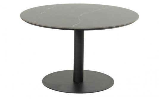 CAIRO Ø115 Stół ogrodowy Hartman aluminiowy ceramiczny blat czarny