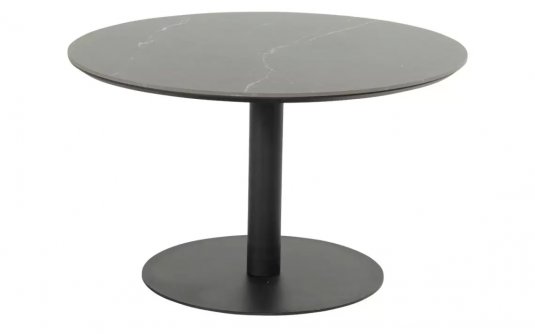 CAIRO Ø115 Stół ogrodowy Hartman aluminiowy ceramiczny blat czarny