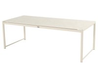 FONTAINE 240x100 Stół jadalniany Hartman aluminiowy z ceramicznym blatem jasnobeżowy