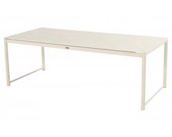 FONTAINE 240x100 Stół jadalniany Hartman aluminiowy z ceramicznym blatem jasnobeżowy