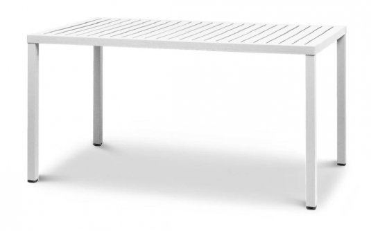 prostokątny stół ogrodowy CUBE 140 NArdi biały