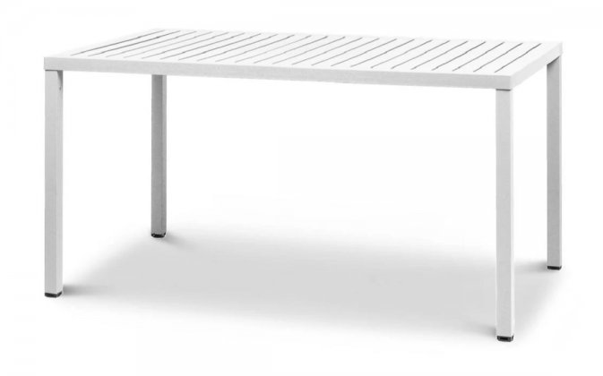 prostokątny stół ogrodowy CUBE 140 NArdi biały