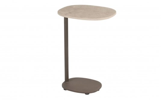 Stolik boczny na jednej nodze wsuwany SOFIE blat ceramiczny