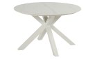 XANDER Ø120 Stół ogrodowy na taras Hartman aluminiowy ceramiczny blat biały
