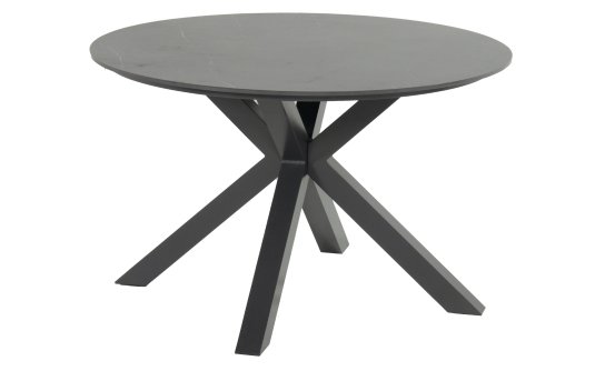 XANDER Ø120 Stół ogrodowy na taras Hartman aluminiowy ceramiczny blat antracyt
