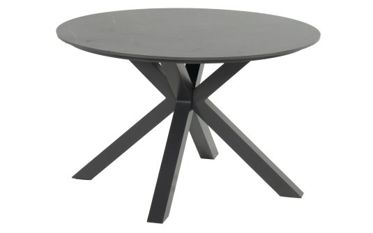 XANDER Ø120 Stół ogrodowy na taras Hartman aluminiowy ceramiczny blat antracyt 