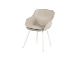 Taupe krzesło ogrodowe SOPHIE Le Soleil Element Hartman recyklingowy plastik aluminium wiele kolorów 