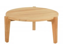 Stolik lounge LEONORA Hartman teakowy Ø85 cm meble ogrodowe i na taras