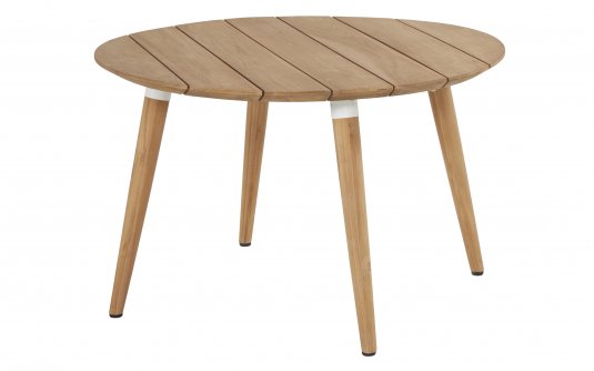SOPHIE Ø120 Stół ogrodowy okragły Hartman teakowy – blat teak, obręcze nóg (aluminium) kompaktowy SOPHIE Ø120 Stół ogrodowy okragły Hartman teakowy – blat teak, obręcze nóg (aluminium) kompaktowy