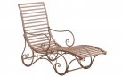 leżak metalowy w stylu retro AMICA brązowy antyczny
