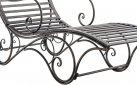 leżak metalowy w stylu retro AMICA brąz patynowany
