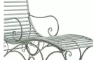leżak metalowy w stylu retro AMICA zielony patynowany