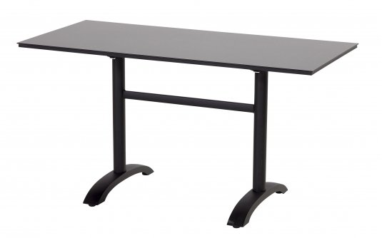 Stół ogrodowy Hartman SOPHIE 140×65 cm – składany stół HPL & aluminium, nogi czarne Stół ogrodowy Hartman SOPHIE 140×65 cm – składany stół HPL & aluminium, nogi czarne