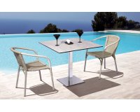 Blat HPL 55×70 cm do stolików kawiarnianych – horeca – wybarwienie drewno poszarzone