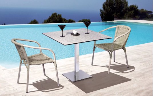 Blat HPL 55×70 cm do stolików kawiarnianych – horeca – wybarwienie drewno poszarzone