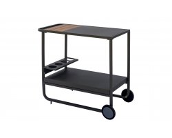 CARRELLO wózek ogrodowy serwisowy 84×41×70 metal kompozyt drewna antracyt