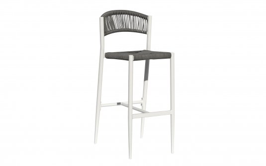 Hoker MILANO ogrodowy biały aluminiowy z plecionką szarą – sztaplowany Hoker MILANO ogrodowy biały aluminiowy z plecionką szarą – sztaplowany