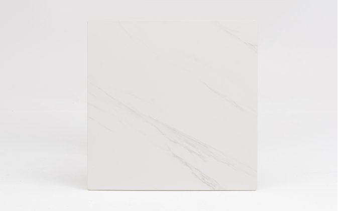 Blat z gresu PG80 – 80×80 cm – biały – do podstaw BA005, BA105, BA505 – horeca