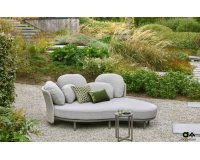 CHILL OUT DAYBED leżanka ogrodowa 2-osobowa z poduszkami BEE WETT® taupe