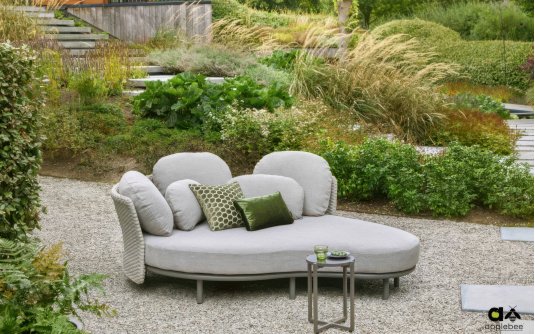 CHILL OUT DAYBED leżanka ogrodowa 2-osobowa z poduszkami BEE WETT® taupe CHILL OUT DAYBED leżanka ogrodowa 2-osobowa z poduszkami BEE WETT® taupe