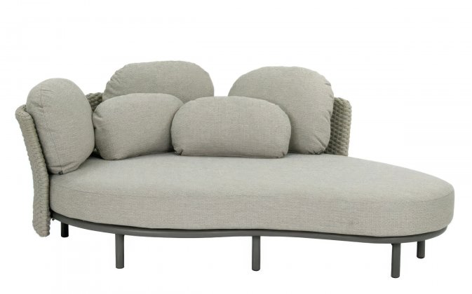 CHILL OUT DAYBED leżanka ogrodowa 2-osobowa z poduszkami BEE WETT® taupe AppleBee